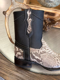 Men’s Exotic Python natural ankle boots