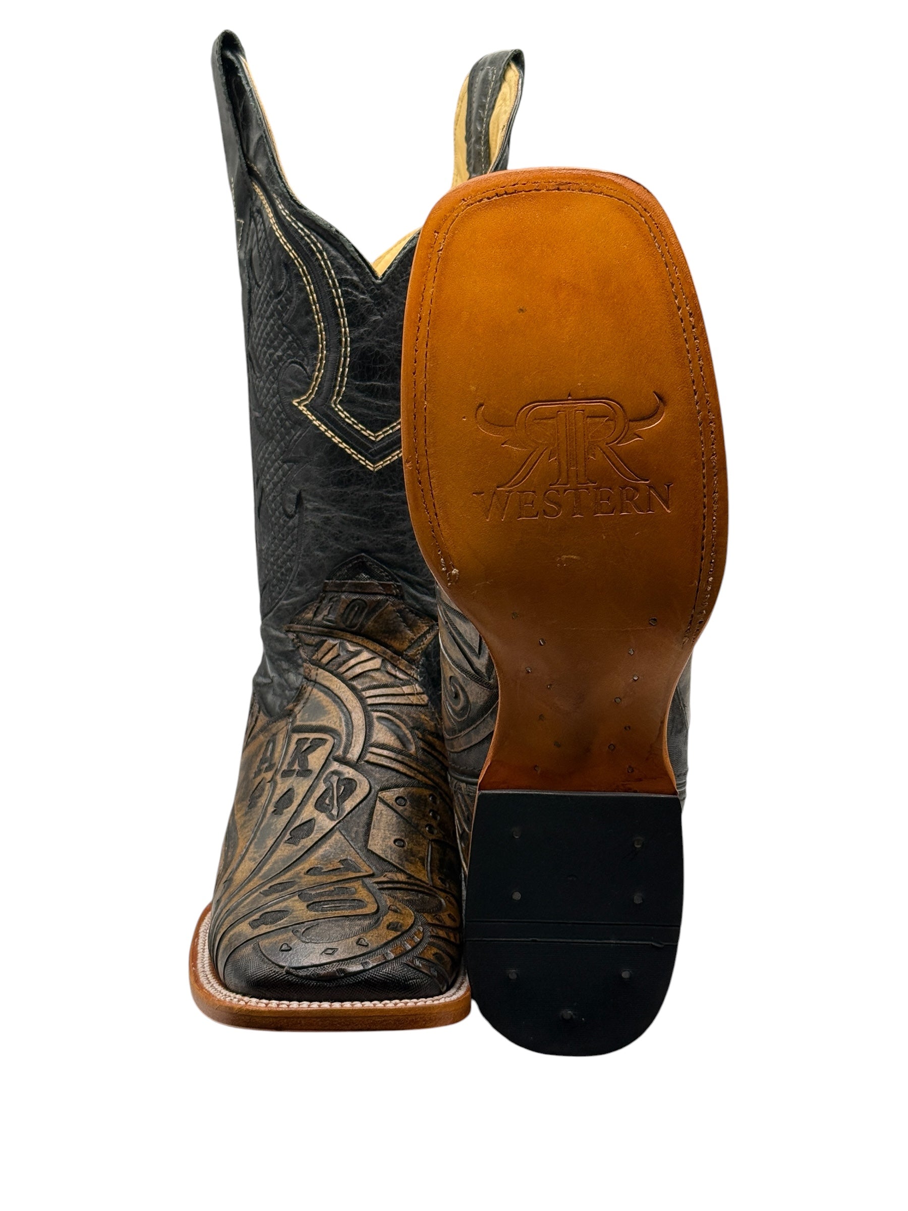 RR Western Men’s ‘Ace Of Spades’ Cowboy Boots