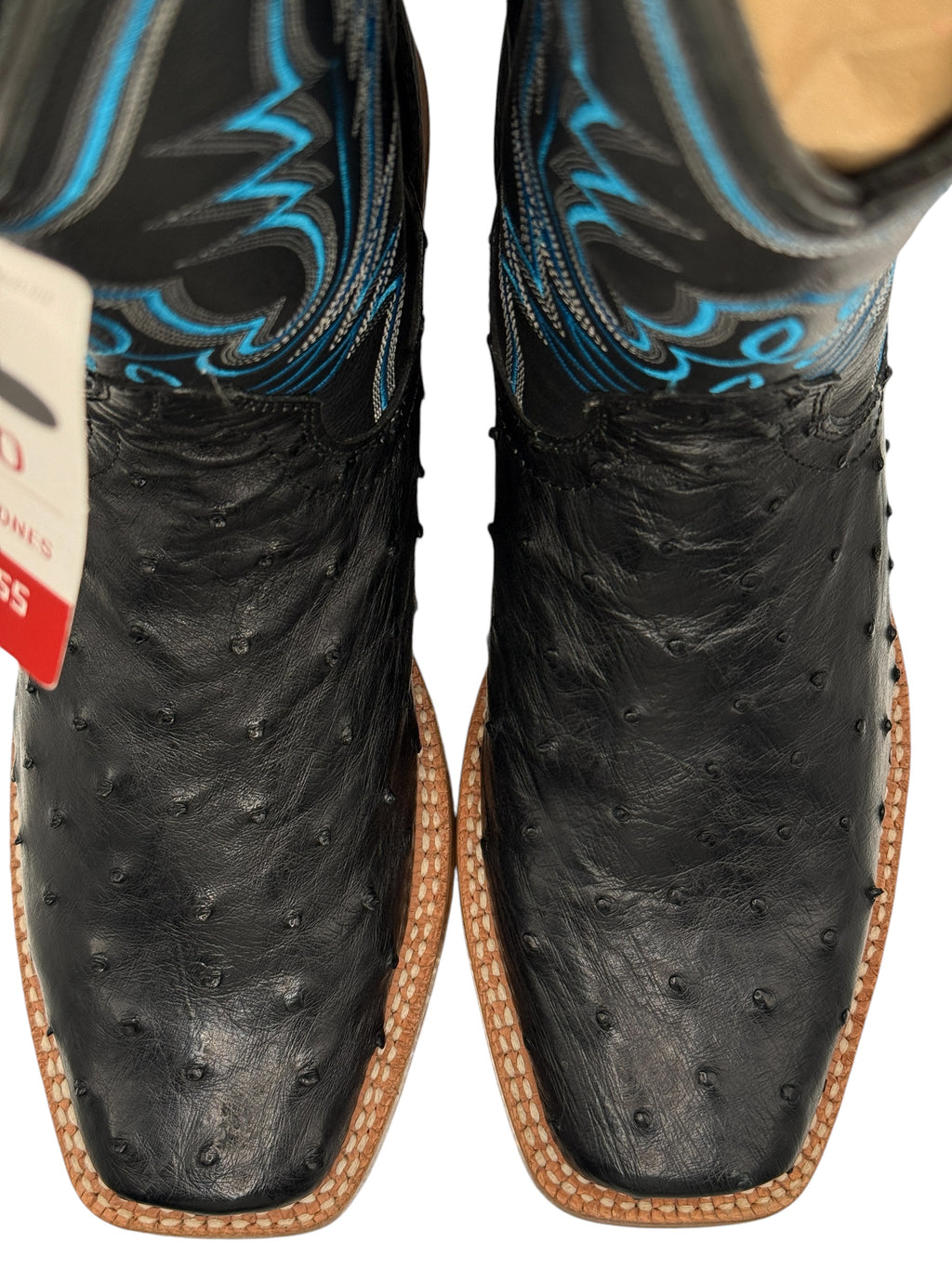 Men's Ariat Relentless Exotic Ostrich Black Cowboy Boots