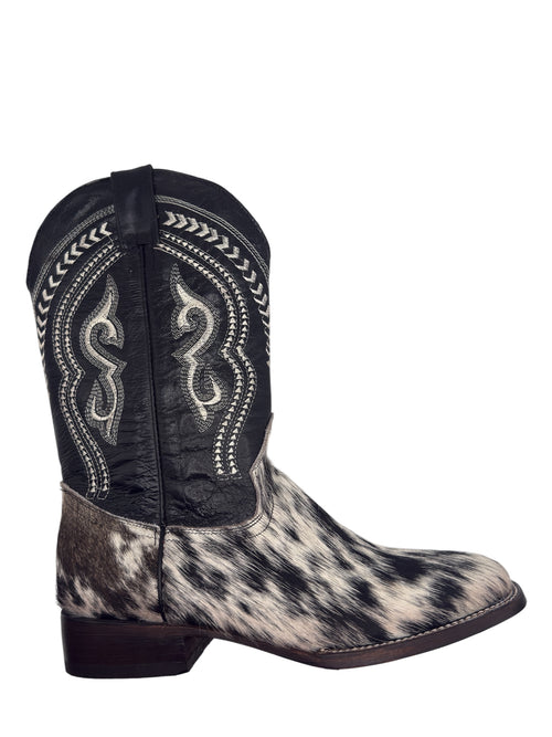 Men's Cowhide Hair Exotic Boots