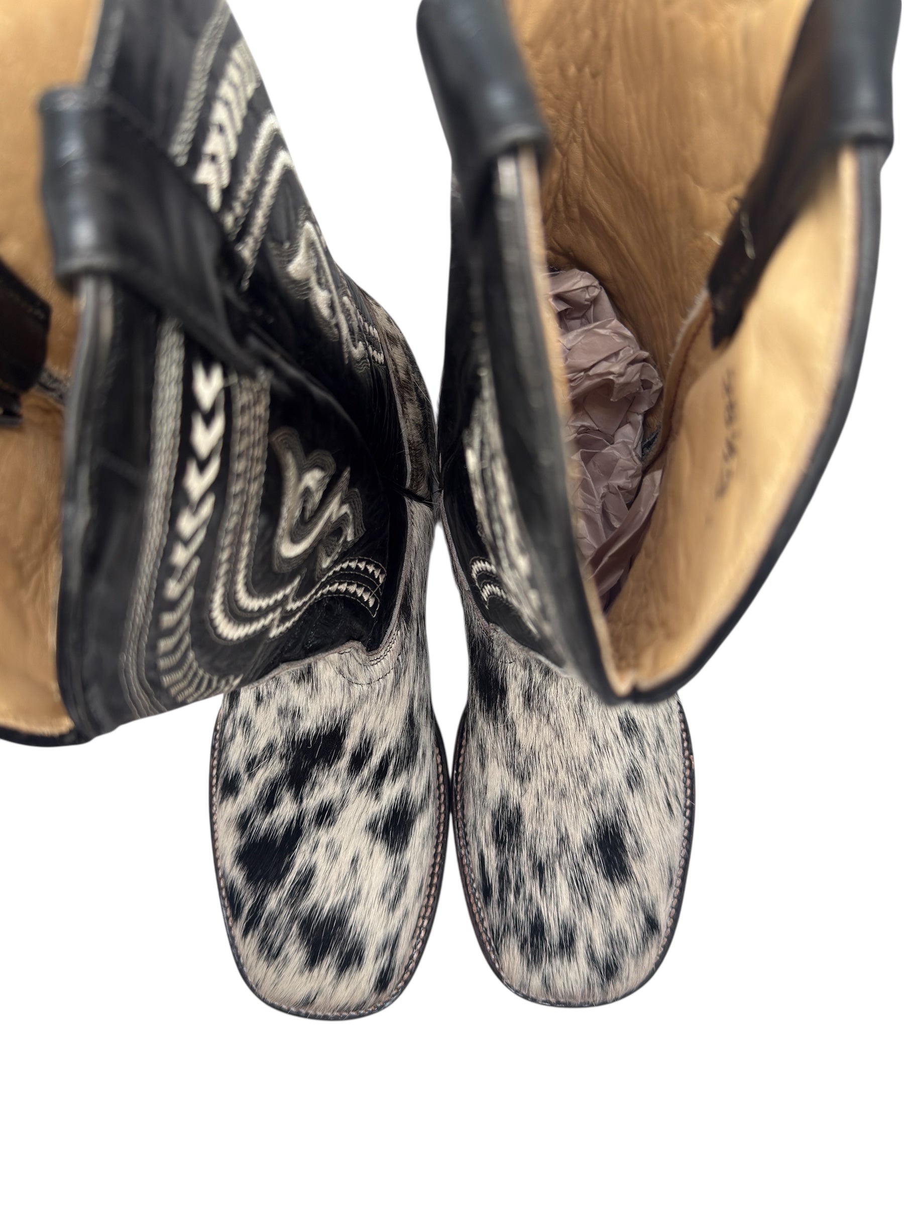 Men's Cowhide Hair Exotic Boots